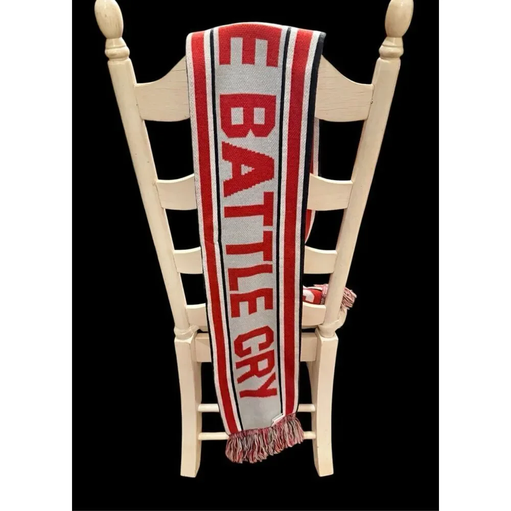 Ohio State Buckeyes Knit Scarf Reversible Battle Cry Unisex